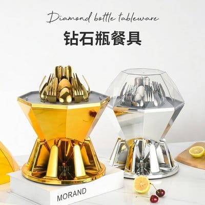 Diamond Bottle Tableware Set
