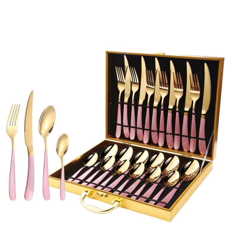 Pink and gold finish in the same gift box